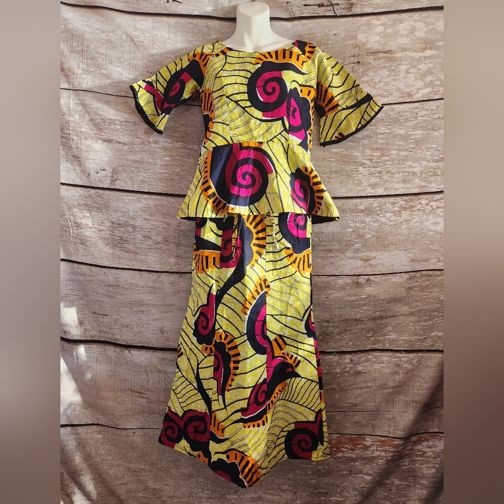 African style Dashiki skirt set